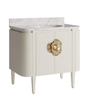 Briallen 36" White Vanity with Oval Undermount Sink