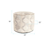 Prisma Natural Tall Pouf