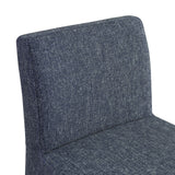 Gramercy Stool - Stylish Art Deco Bar Stool with Comfortable Upholstery and Footrail for Home Bars