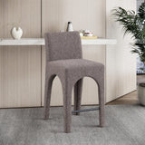Gramercy Stool - Stylish Art Deco Bar Stool with Comfortable Upholstery and Footrail for Home Bars