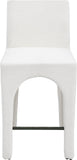 Gramercy Stool - Stylish Art Deco Bar Stool with Comfortable Upholstery and Footrail for Home Bars