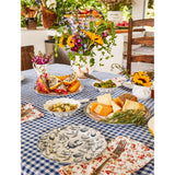 Blue & Red Gertrude Chicken Dessert Plates Set of 4