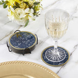 Under the Stars Glass Coaster with Holder (Set of 6)