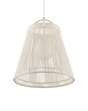 Parnell Medium White Pendant