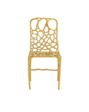 Honeycomb Gold Side Chair