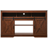 65-inch Farmhouse Tv Stand with Barn Doors – Rustic Console