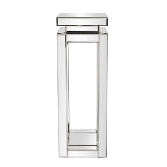 Mirrored Pedestal Table - tall