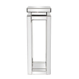 Mirrored Pedestal Table - tall