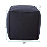 Square Pouf Barbet Royal