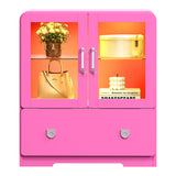 27'' Tall Display Cabinet with Acrylic Doors and Led Lights