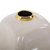 Christana Concaved Ceramic Vase- Short