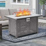 Wholesale 41.7" 50,000 BTU Propane Fire Pit Table with Lid & Cover