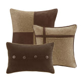Lodge Cabin Microsuede 7-Piece Comforter Set, Brown