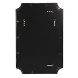 Hastings Brushed Black Shield Mirror
