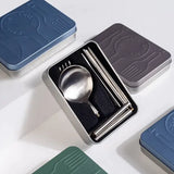 Pocket Portable Stainless Steel Spoon Set With Case