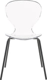 Clarion Contemporary Dining Chair Set - Stylish Lucite Polycarbonate Design for Modern Spaces