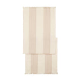 French Home 18”X 57” Cream and Tan Striped Runner