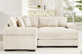 DESEO 79" Sectional Sofa with Ottoman