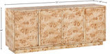 Cyrus Sideboard Buffet - Timeless Mid-Century Elegance in Solid Ash Burl Wood for Your Home Decor