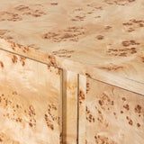 Cyrus Sideboard Buffet - Timeless Mid-Century Elegance in Solid Ash Burl Wood for Your Home Decor