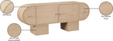 Harlow Sideboard/Buffet - Elegant Art Deco Design with Rich Finish, Perfect for Modern Interiors