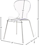 Clarion Contemporary Dining Chair Set - Stylish Lucite Polycarbonate Design for Modern Spaces