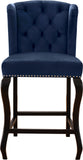 Suri Contemporary Stool Set of 2 - Plush Upholstery and Stylish Espresso Wood Legs for Comfort