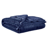 Reversible Down Alternative Bedding Blanket, Navy Blue