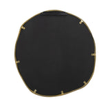 Martine Abstract Cast Iron Mirror in Gold