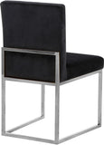 Giselle Velvet Dining Chair Set - Elegant Contemporary Design with Gold Metal Frame for Stylish Dining