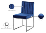Giselle Velvet Dining Chair Set - Elegant Contemporary Design with Gold Metal Frame for Stylish Dining