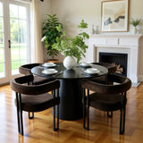 Mia Velvet Dining Chair with Arms (Set of 6)