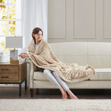 Soft Faux Fur Mink Reversible Throw Blanket