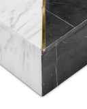 Deena Black & White Marble Box