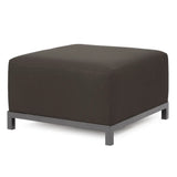 Axis Ottoman Seascape Charcoal Slipcover -Cover Only