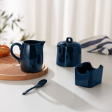 Kook Ceramic Sugar Bowl & Creamer Set, White