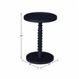 Threaded Drink Table Navy Blue
