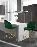 Paris Velvet Contemporary Counter Height Stool Set - Stylish, Comfortable, and Luxe Design for Your Home