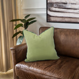 20 x 20 Outdoor Pillow with Dec Cord- Seascape Moss- Down Alternative Insert
