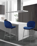 Paris Velvet Contemporary Counter Height Stool Set - Stylish, Comfortable, and Luxe Design for Your Home