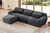 MELLOW 114" 3-Seater Sofa with 1 Ottoman