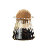Glass Coffee Storage Jar with Cork Lid Canister