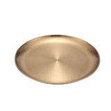 Elegant Gold Stainless Steel Dining Plate Set
