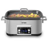 8 Quart Slow Cooker Roaster Oven, 12 in 1 Multi-Cooker Food