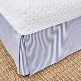 200TC Vintage Ticking Stripe Cotton Percale Tailored Bed Skirt