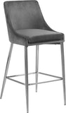 Karina Contemporary Counter Height Stool Set - Plush Cushions & Polished Gold Metal Frame Design