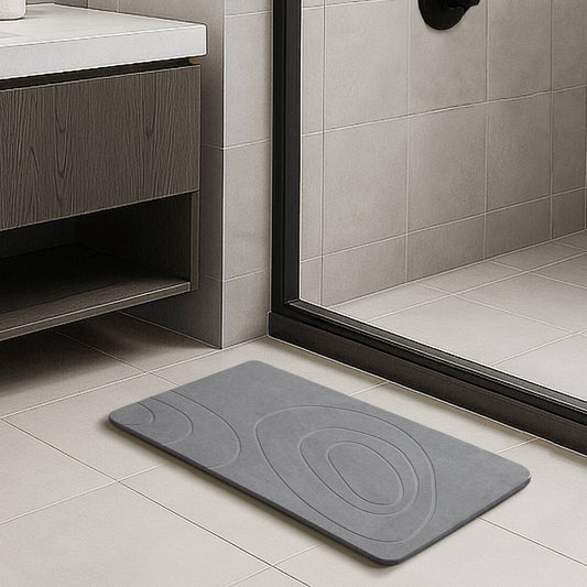 Carved Diatomaceous Non Slip Bathroom Mat
