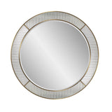 Frosted Round Wall Mirror