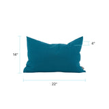 Pillow 14 x 22 Seascape Turquoise - Down Alternative Insert