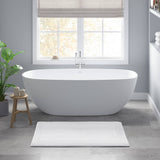 100% Cotton Tufted 3000 Gsm Reversible Bath Rug, White